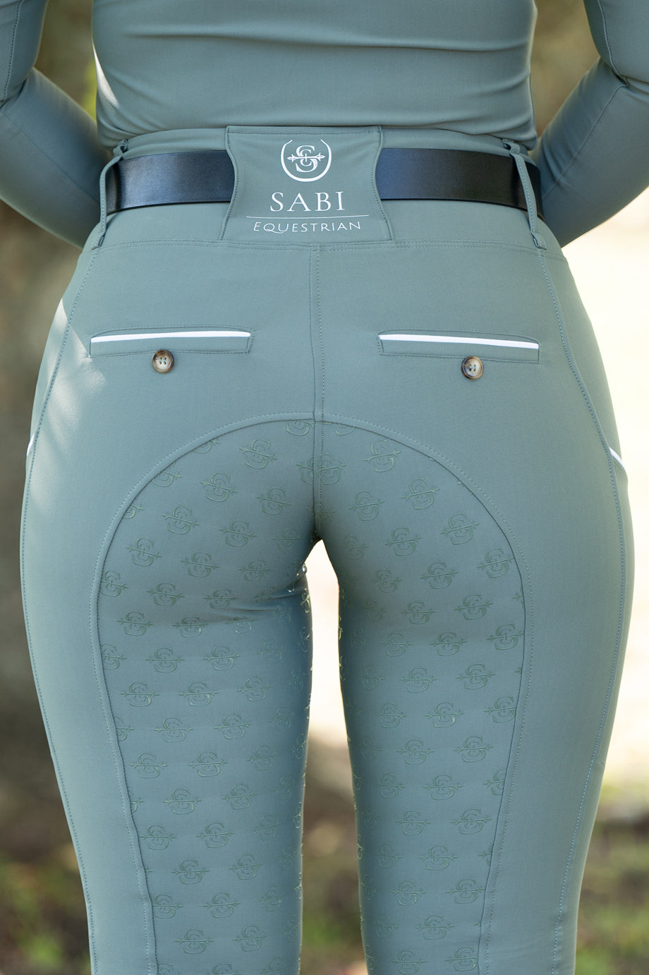 Limited Edition Sculpt Performance Hybrid Breeches: Viridescent Sage