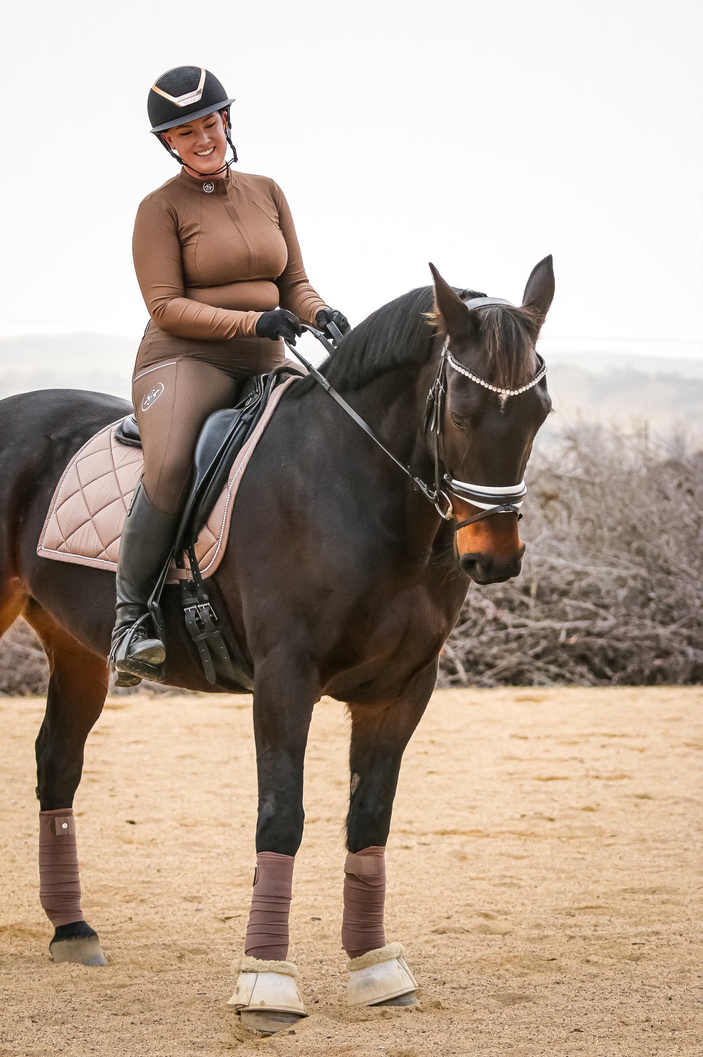 Limited Edition Sculpt Performance Hybrid Breeches: French Press